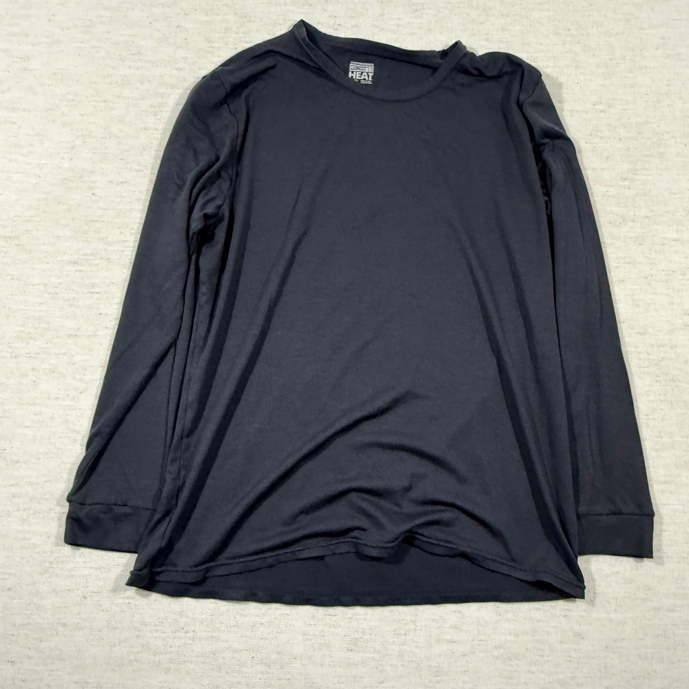 Weatherproof 32 Degrees Heat Shirt Mens L Black Good Thermal Base Layer Top